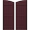 Ekena Millwork Americraft 6-Board (3 Batten) Wood Joined Board-n-Batten Shutters w/Ellipt Top, ARW401BE621X77WRH, PR ARW401BE621X77WRH - alternate 1